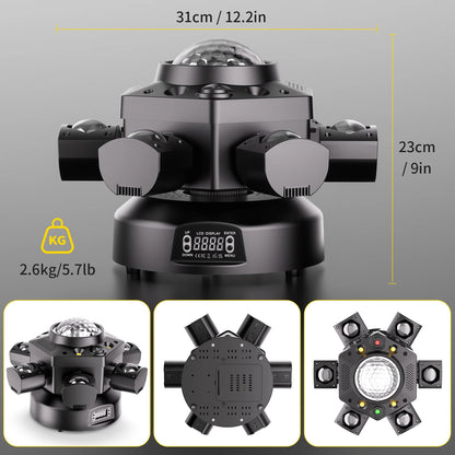 6 Arm RGBW Magic Ball LED Stage Light
