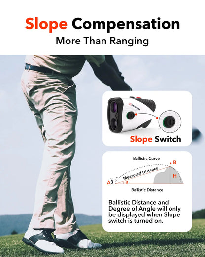 7X Golf Rangefinder with Slope 1200 Yard Rechargeable