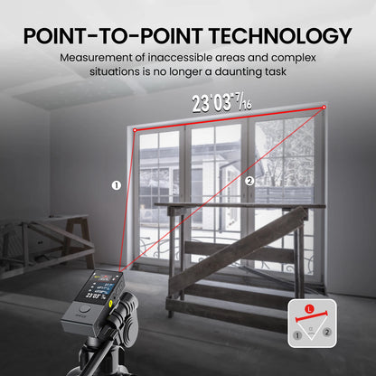 Digital Laser Distance Meter 100m High-Accuracy Rangefinder