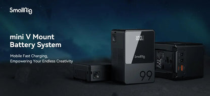 Mini V-Mount Battery VB155  Portable Camera Battery OLED Display USB-C