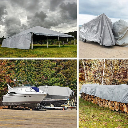 5x6m Heavy Duty Waterproof Tarp Camping Cover
