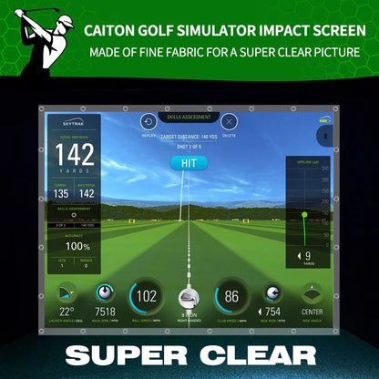 Heavy Duty Golf Impact Screen Indoor 118x78in