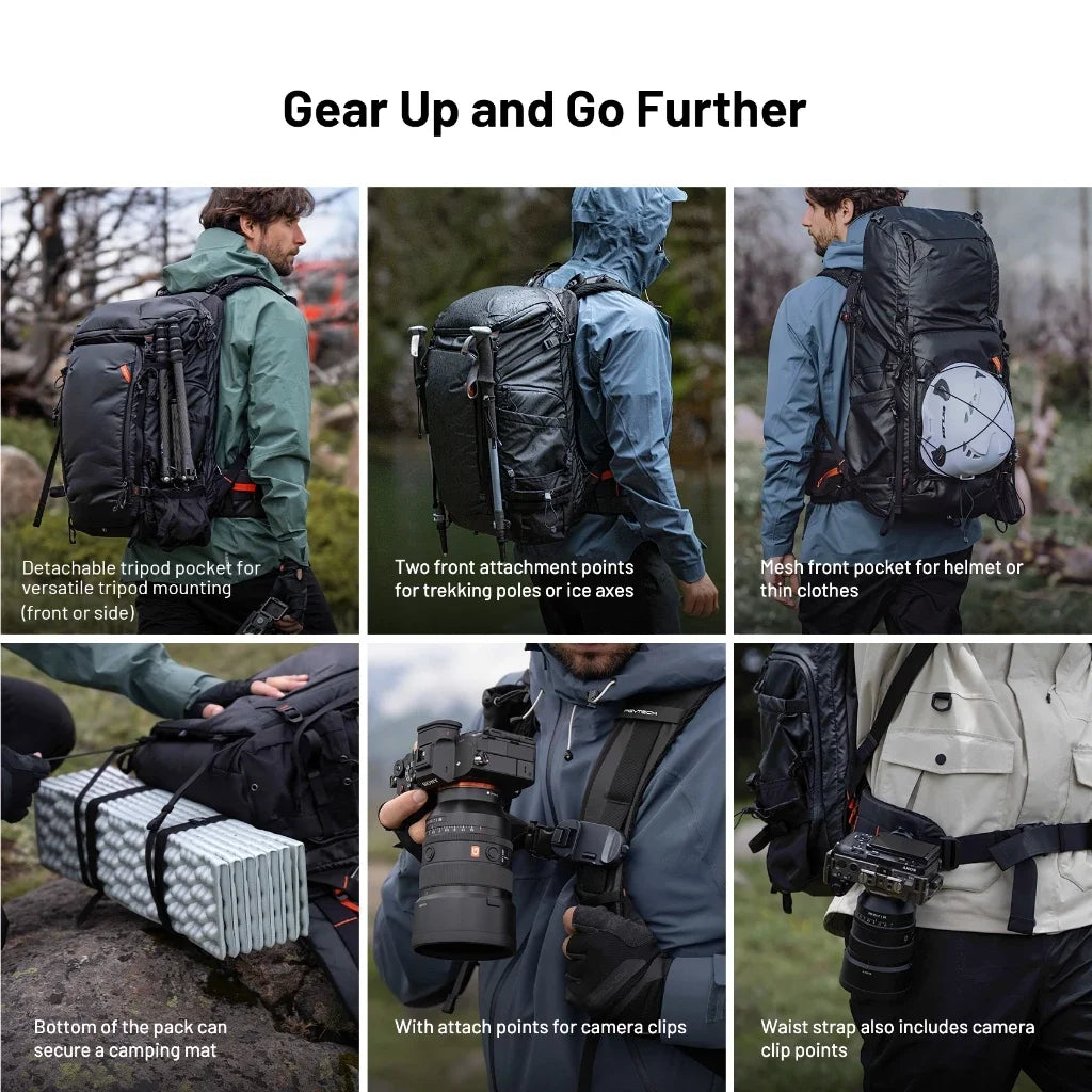 30L Camera Backpack with Modular Carry System