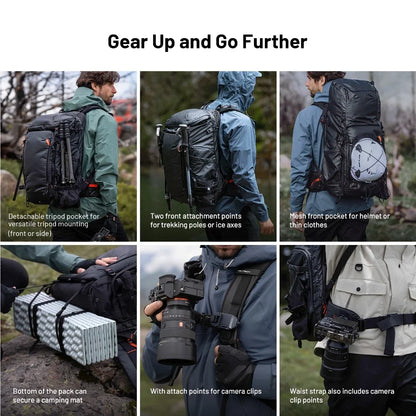 30L Camera Backpack with Modular Carry System