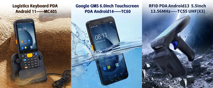 Rugged Android 11 PDA with Charging Base and Scanner