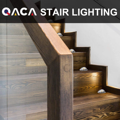 10 Pack Warm White LED Deck Lights for Outdoor Stairs