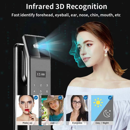 WiFi Smart Door Lock Face Recognition Camera Video Call