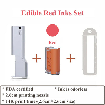 Rechargeable Food Printing Pen Red Ink