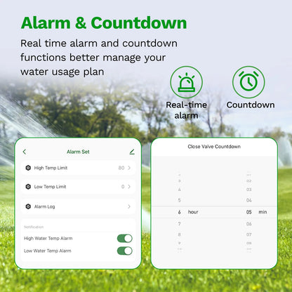 Smart WiFi Water Valve Meter with Remote Flow Monitor