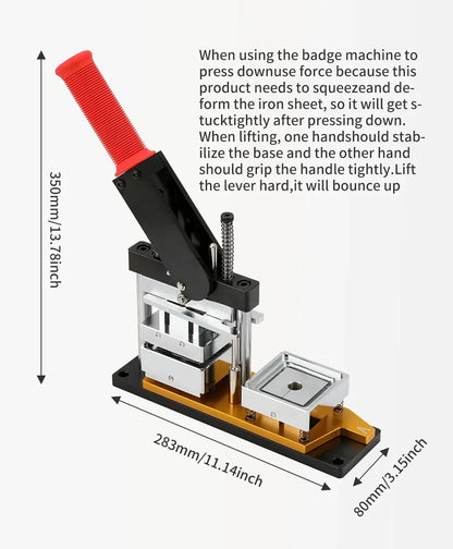 50×50mm Acrylic Magnet Maker Machine Set