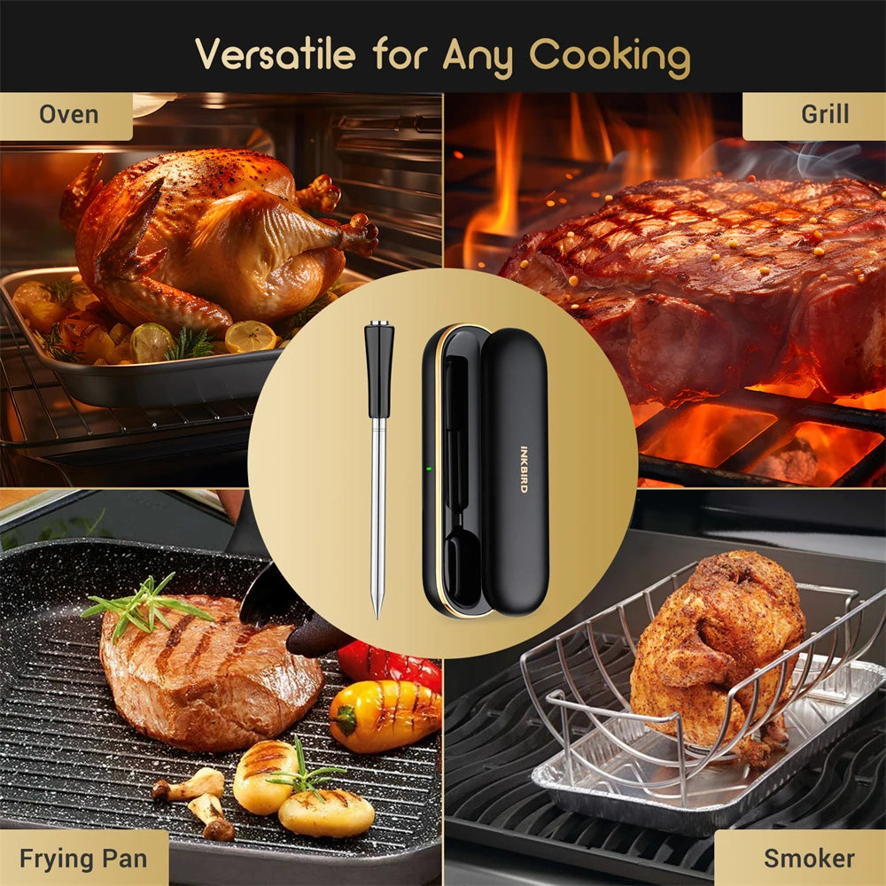 Waterproof Wireless Meat Thermometer for Grilling and Smoking