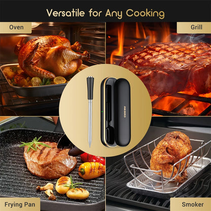 Waterproof Wireless Meat Thermometer for Grilling and Smoking