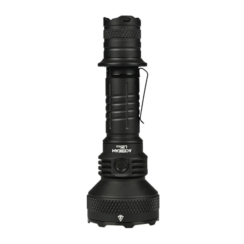 5000LM Tactical Flashlight 6500K Black 21700