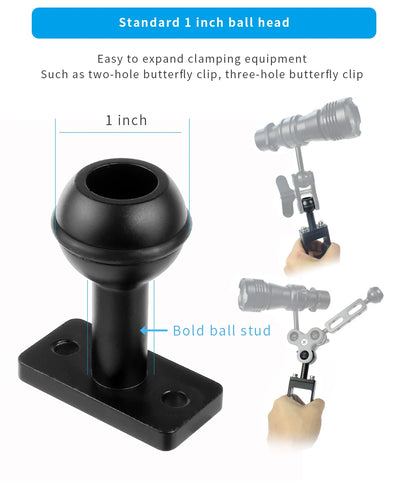 Diving Camera Tray Stabilizer Rig with Dual Handles