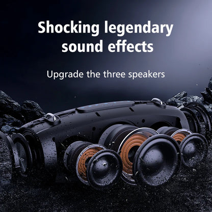 Grey Rechargeable Wireless Speaker Waterproof Outdoor 40H Playtime