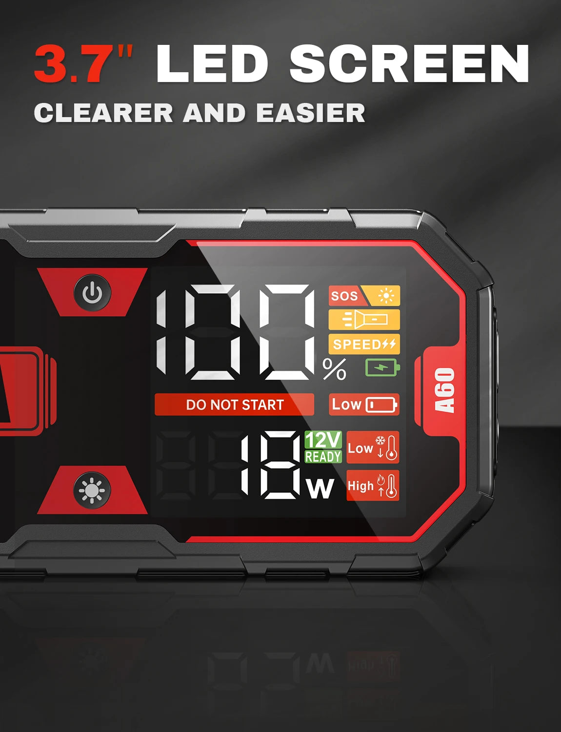 6000A 20000mAh Portable Car Jump Starter Power Bank