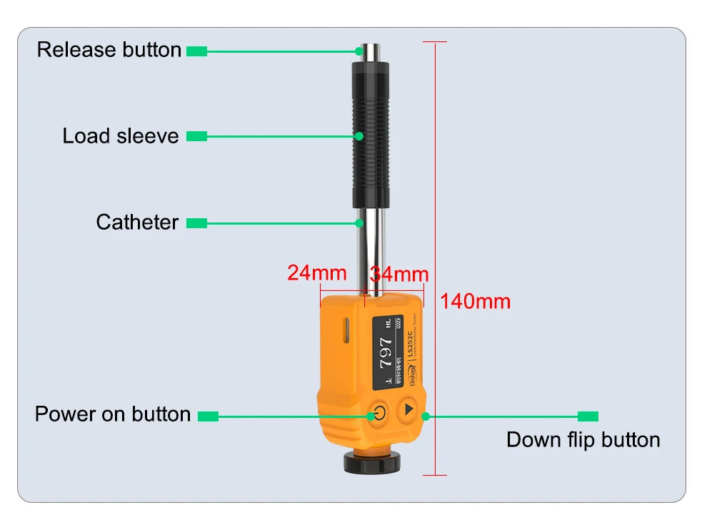 Portable Leeb Hardness Tester Pen for Thin Metal Parts