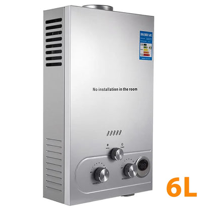 6L Portable LPG Gas Hot Water Heater with Shower Kit