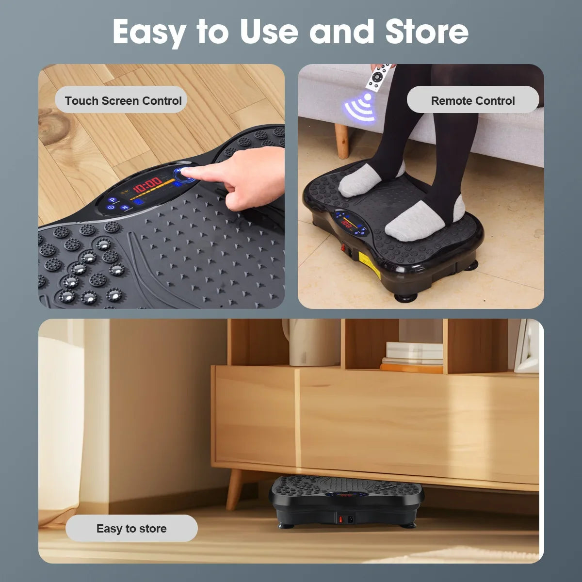 Whole Body Red Vibration Platform with Bluetooth and Remote