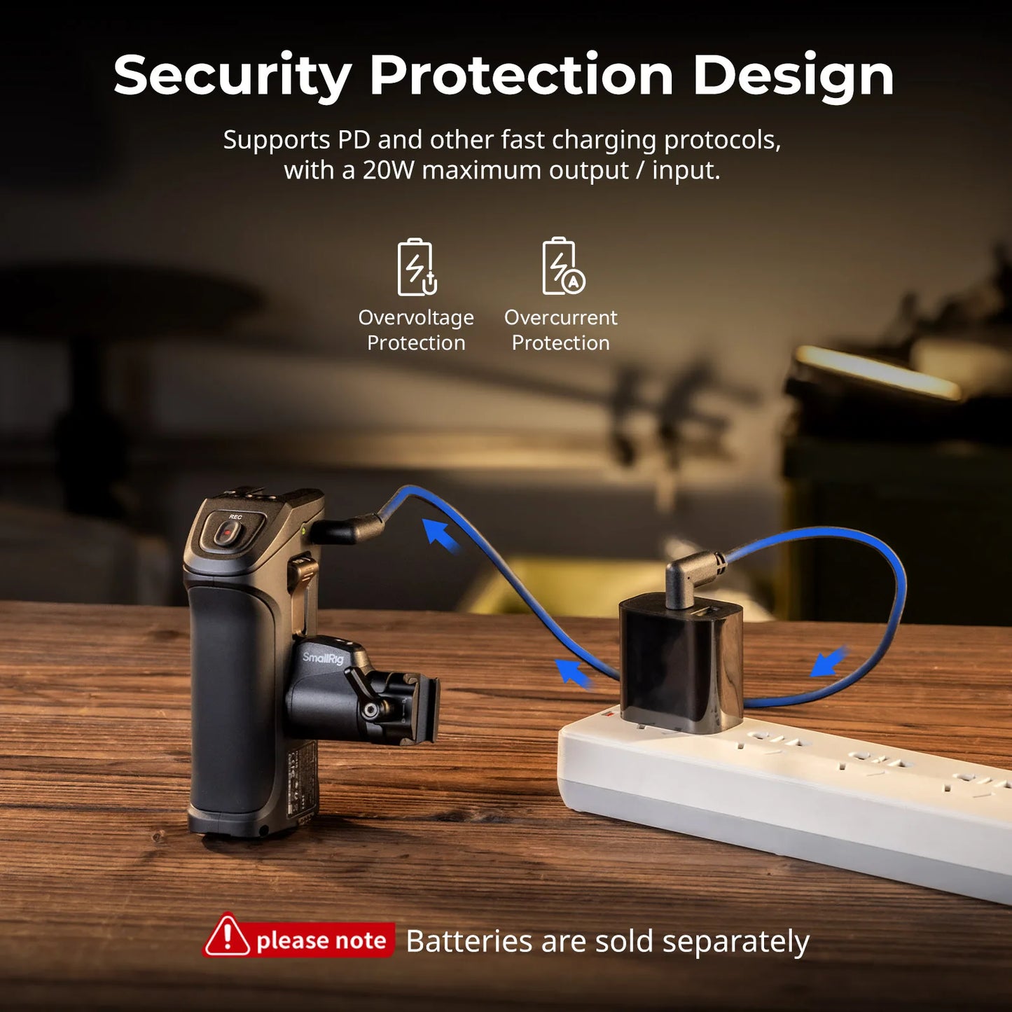 Rotating Side Handle with Trigger for Sony Mirrorless Cameras