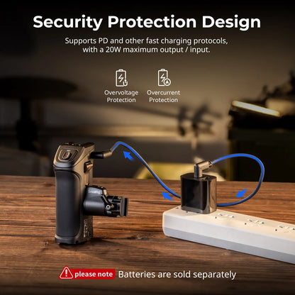 Rotating Side Handle with Trigger for Sony Mirrorless Cameras