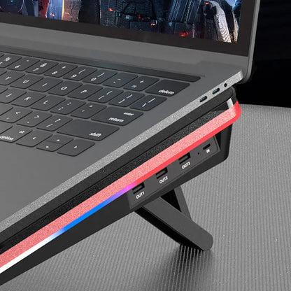 Ergonomic Notebook Cooling Stand with High Speed 5000RPM Fan