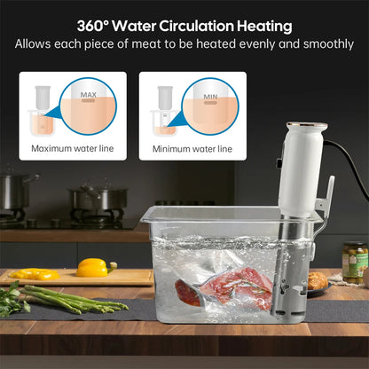 Smart Sous Vide Cooker with App & 3D Heating