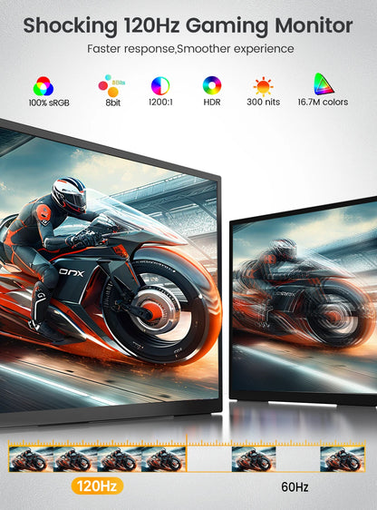Portable 18.5” 1080p 120Hz Screen for Gaming & Work