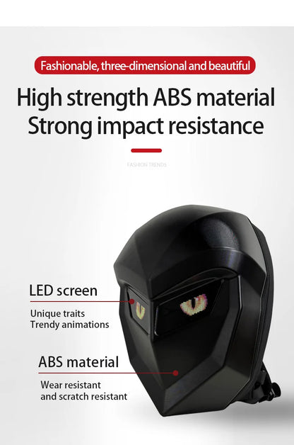 Water Resistant LED Backpack with DIY Display Black