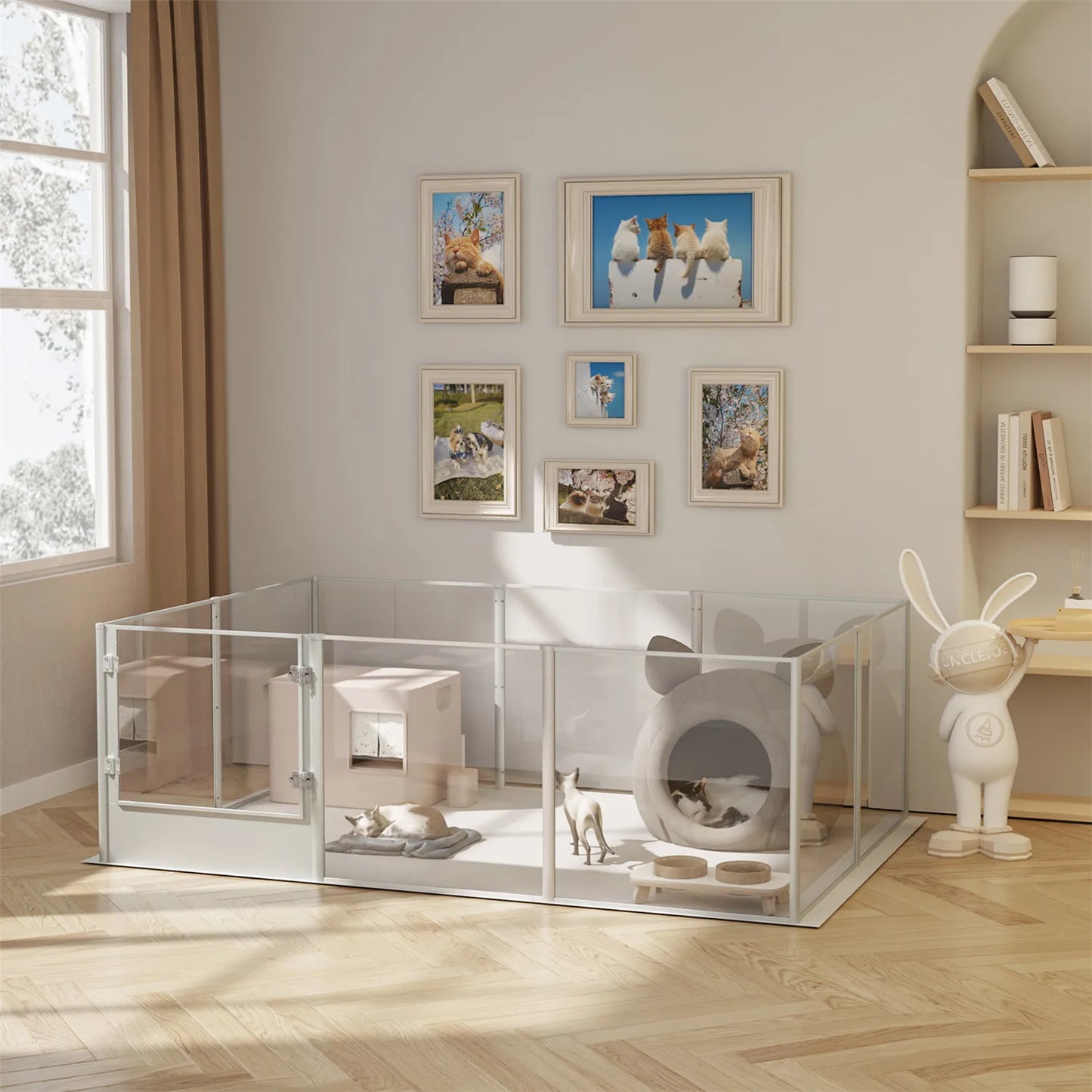 Compact Acrylic Pet Whelping Box 124cm