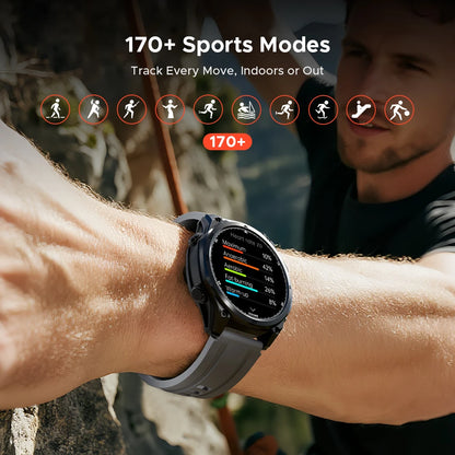 Smartwatch 1.43 Inch 5ATM Health Monitoring Offline Maps