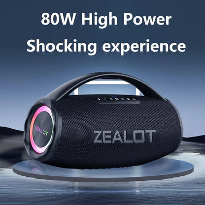80W Outdoor Portable Bluetooth Speaker with HiFi Sound