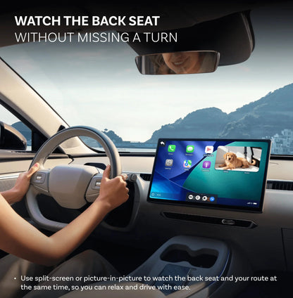 Smart Rear Seat Monitoring Camera with Wireless Car Play