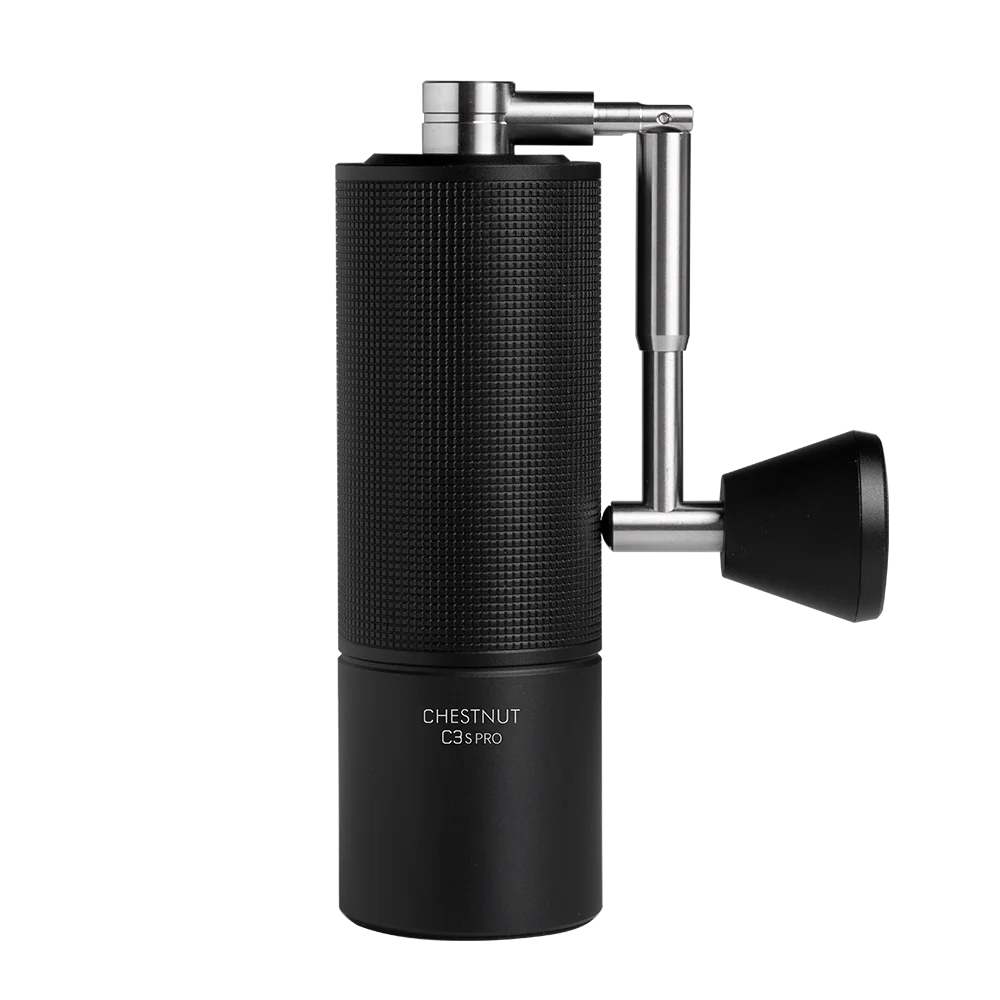 Portable Manual Coffee Grinder Adjustable Steel Burr 25g Black