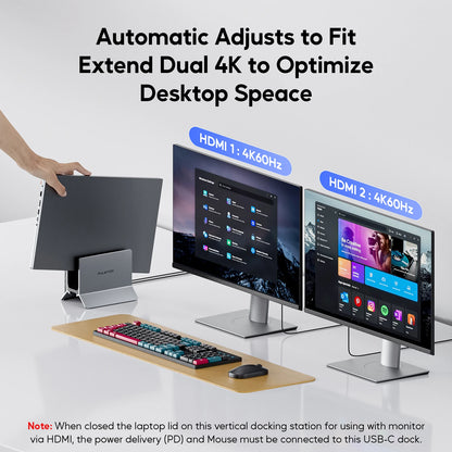 USB-C 10Gbps Dual Monitor Dock with Power Delivery