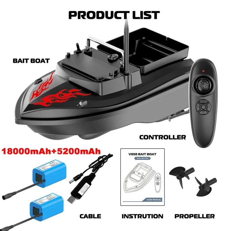 Waterproof Fishing Boat 2KG Load 8-Hour Battery