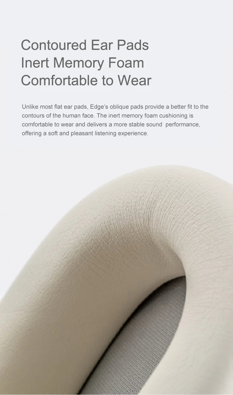 High‑Fidelity Portable ANC Wireless Headphones Creamy White