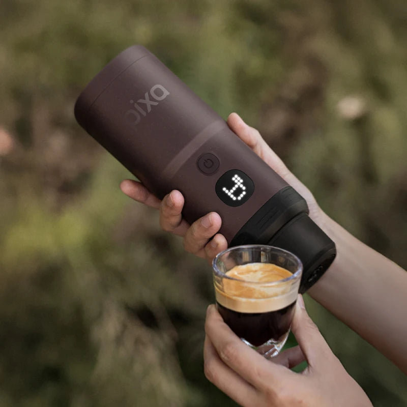 Cordless Compact Espresso Maker Ground Coffee and NS Capsule Compatible