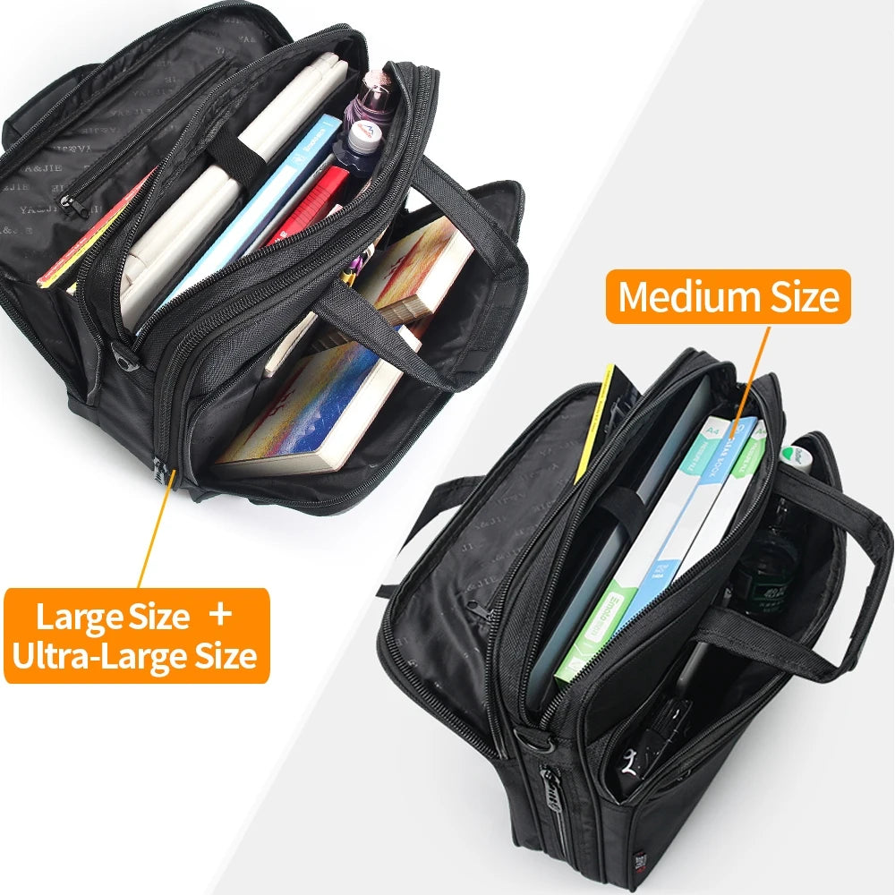 Heavy Duty Business Laptop Bag Large Capacity Shoulder Briefcase