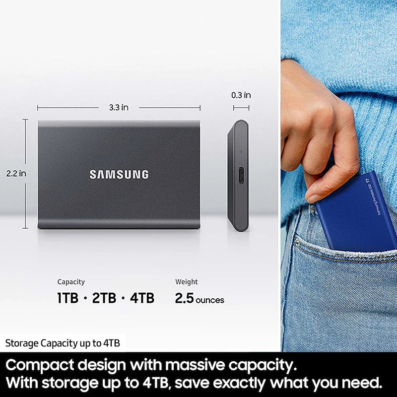 2TB Portable SSD USB 3.2 Fast External Solid State Drive