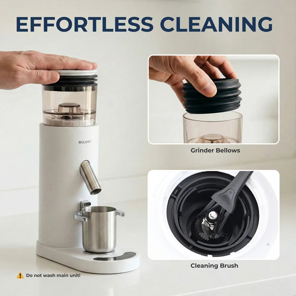 USB-C Rechargeable Coffee Grinder 60 Settings Stainless Steel Burr