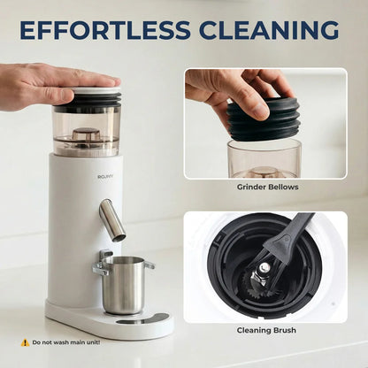USB-C Rechargeable Coffee Grinder 60 Settings Stainless Steel Burr