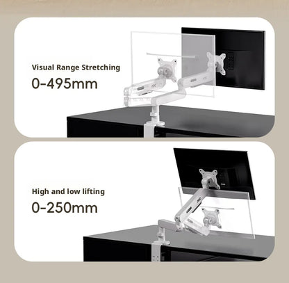 Adjustable Single Monitor Mount Desktop Arm Pink
