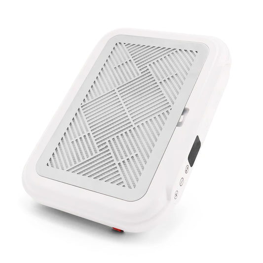 White Adjustable Speed 170W Nail Dust Vacuum with Reusable Filter