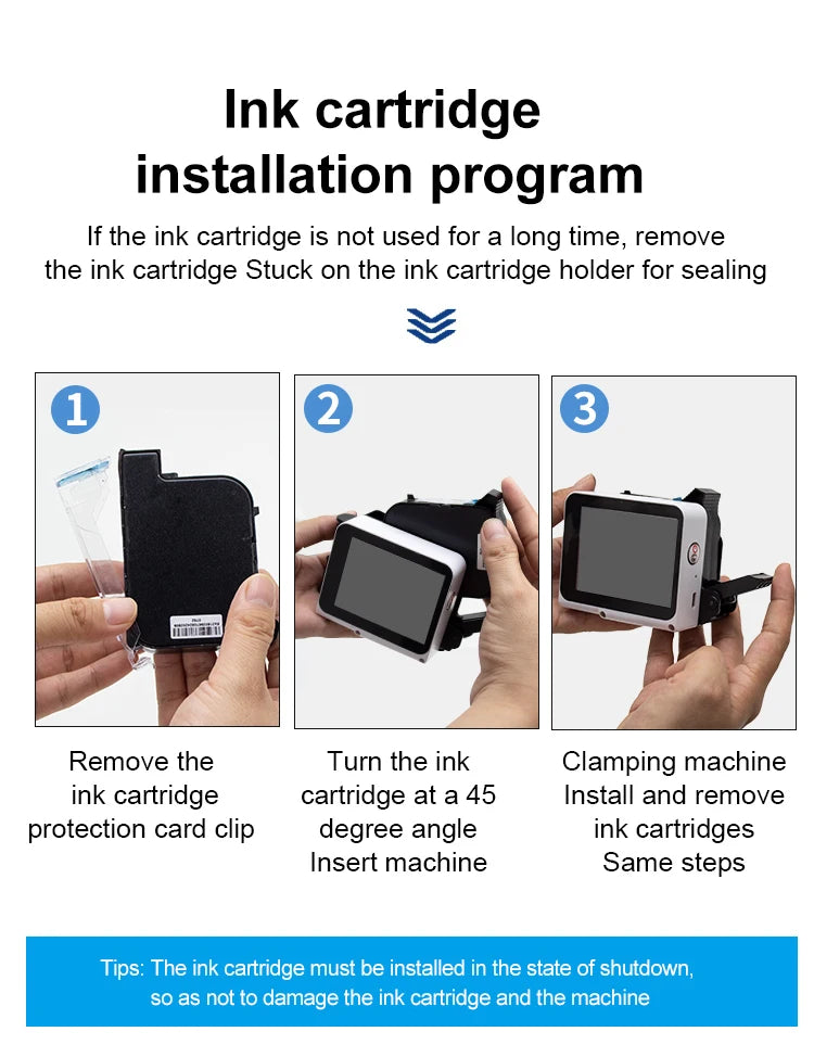 Mini Handheld Inkjet Printer QR Code Date Batch Coding