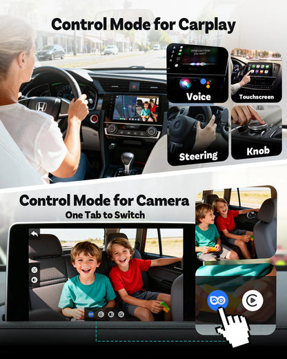 Wireless CarPlay Adapter with 1080P Baby Monitor Camera