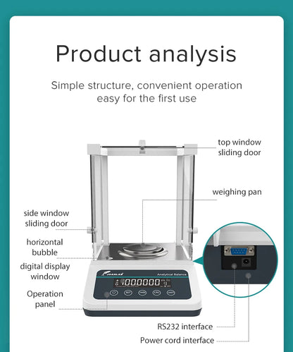 220g Precision Digital Analytical Scale for Lab Work