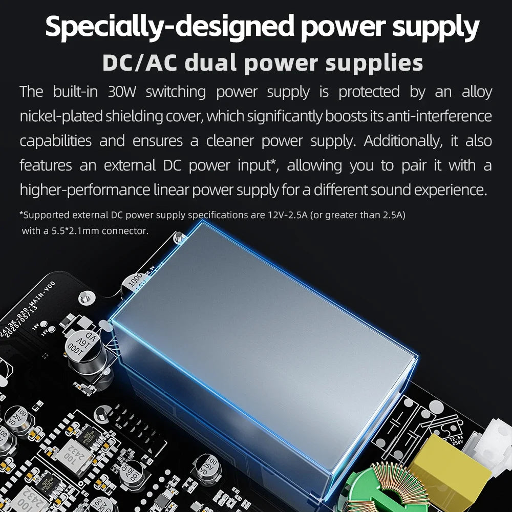 K13R2R Silver Desktop DAC Headphone Amplifier BT5.4