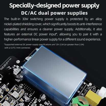 K13R2R Silver Desktop DAC Headphone Amplifier BT5.4
