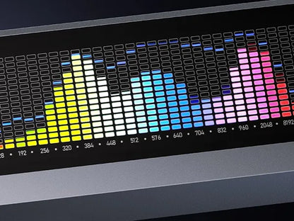 Digital VU Meter Audio Spectrum Visualizer Desktop Clock